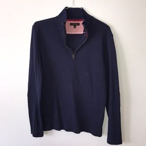 Navy half zip sweater